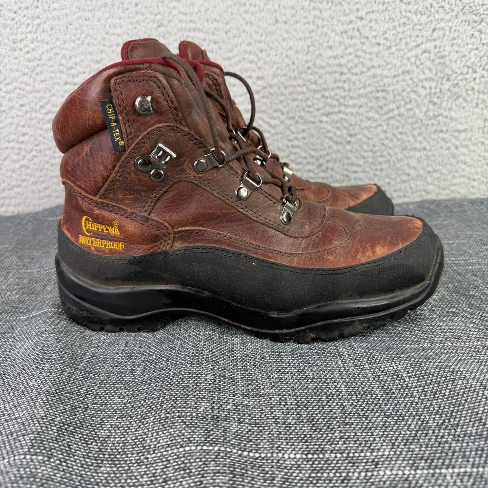 Chippewa Men's 6" Waterproof Hiking Boots 7.5 M Briar Leather Insulated L25920